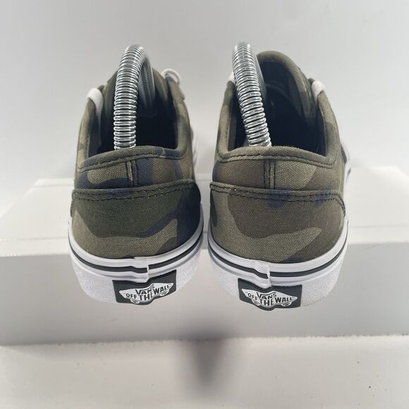 Vans Camouflage Shoes Lace Up Green Low Top Skate Sneakers Boys Youth Size 6 - Picture 7 of 10